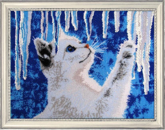 Kit complet de broderie de perles Chat DIY