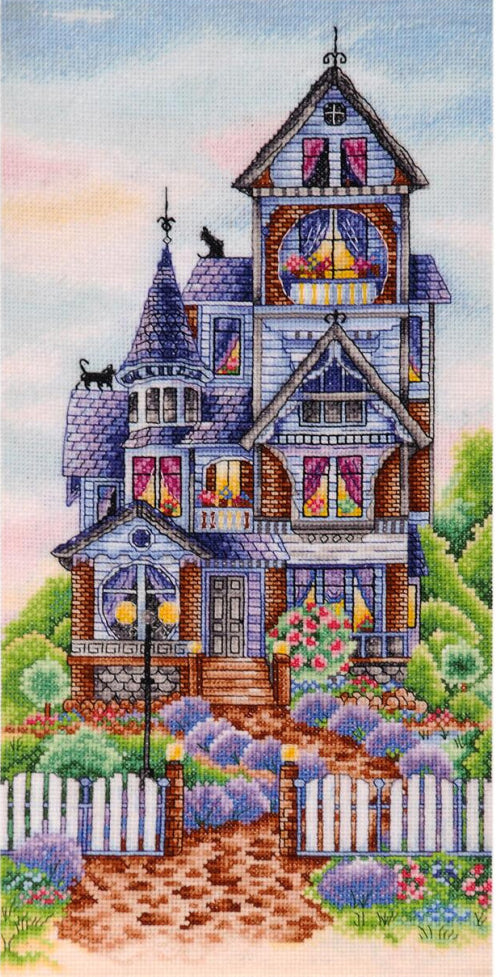 Counted Cross Stitch Kit Victorian house DIY Alisena