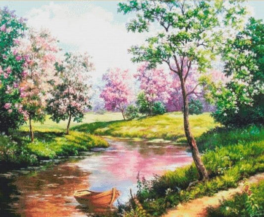 Counted Cross Stitch Kit Sping DIY