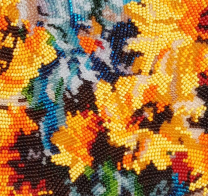 Bead embroidery kit "Sunflowers in a Vase (After C. Monet)" DIY