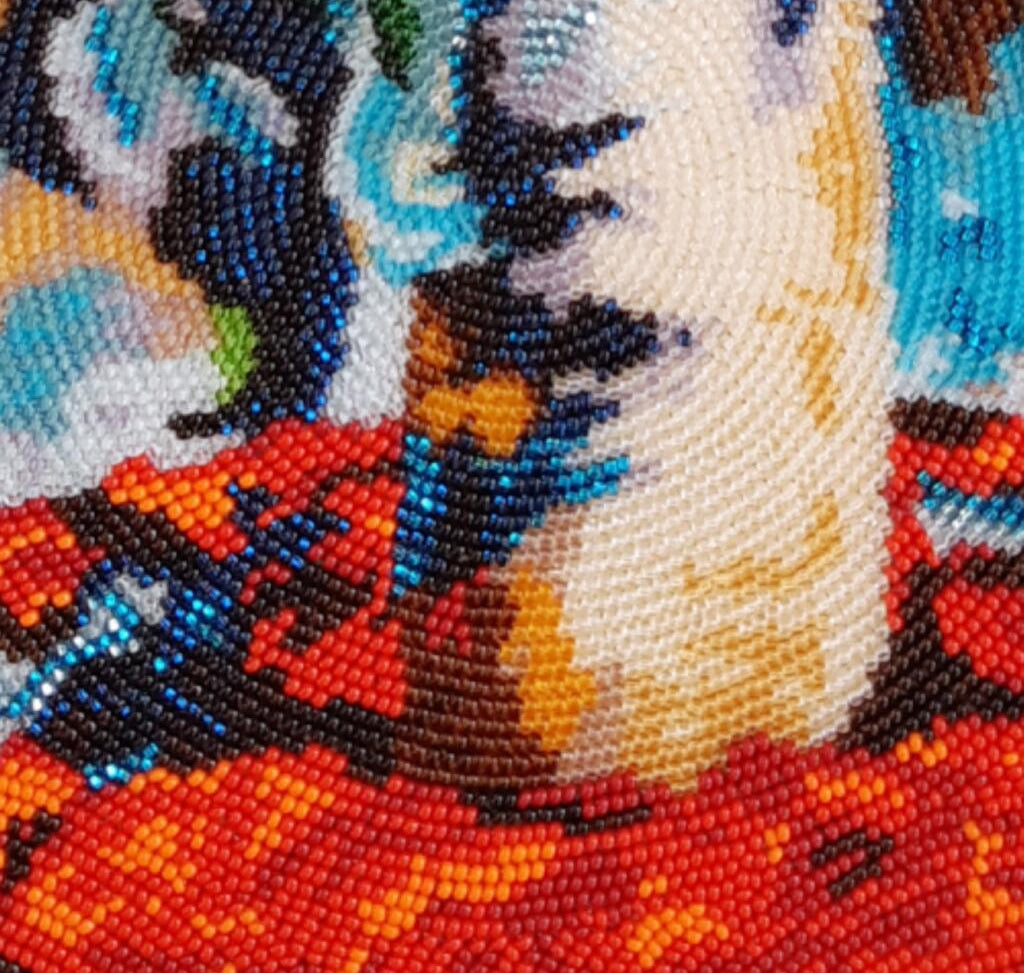 Bead embroidery kit "Sunflowers in a Vase (After C. Monet)" DIY