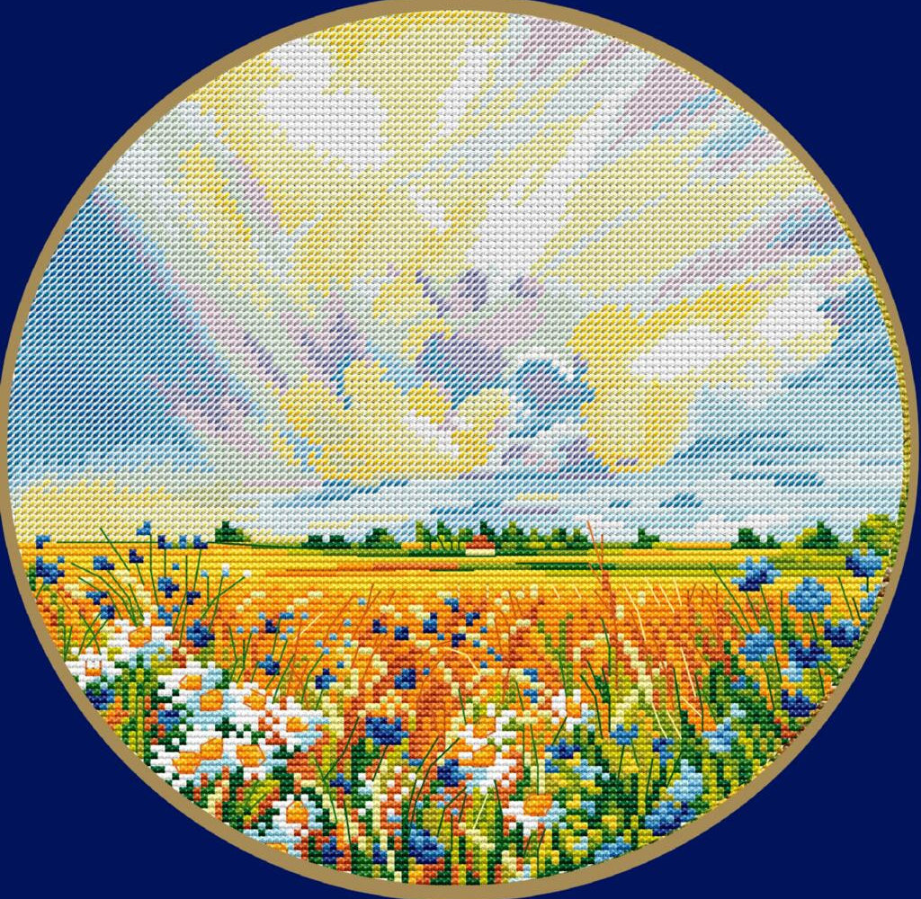 Counted Cross Stitch Kit Sun Valley DIY