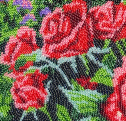 Full Bead Embroidery Kit "Rose Garden" DIY