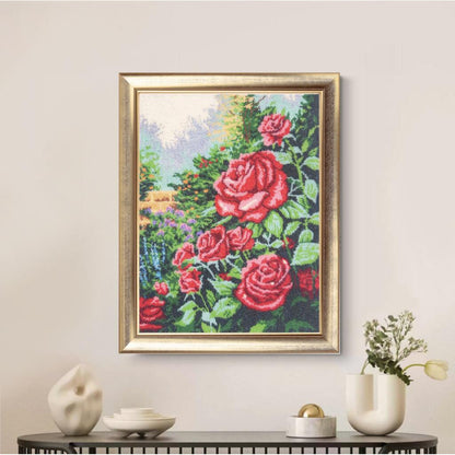 Full Bead Embroidery Kit "Rose Garden" DIY