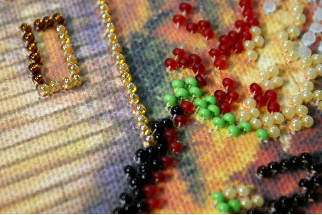 Bead Embroidery Kit Autumn Mill DIY Abris Art