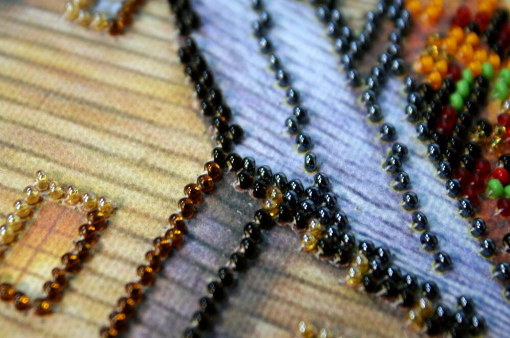 Bead Embroidery Kit Autumn Mill DIY Abris Art