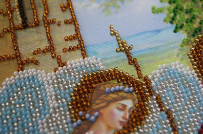 Bead Embroidery Kit Icon Holy Trinity DIY Abris Art