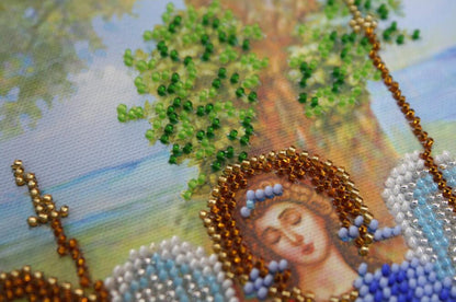 Bead Embroidery Kit Icon Holy Trinity DIY Abris Art