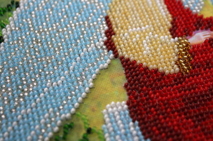 Bead Embroidery Kit Icon Holy Trinity DIY Abris Art