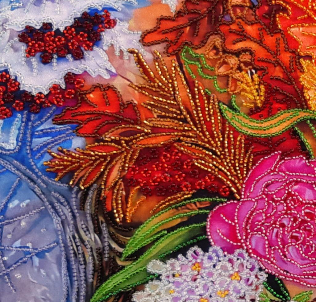 Kit de broderie de perles Fleurs DIY