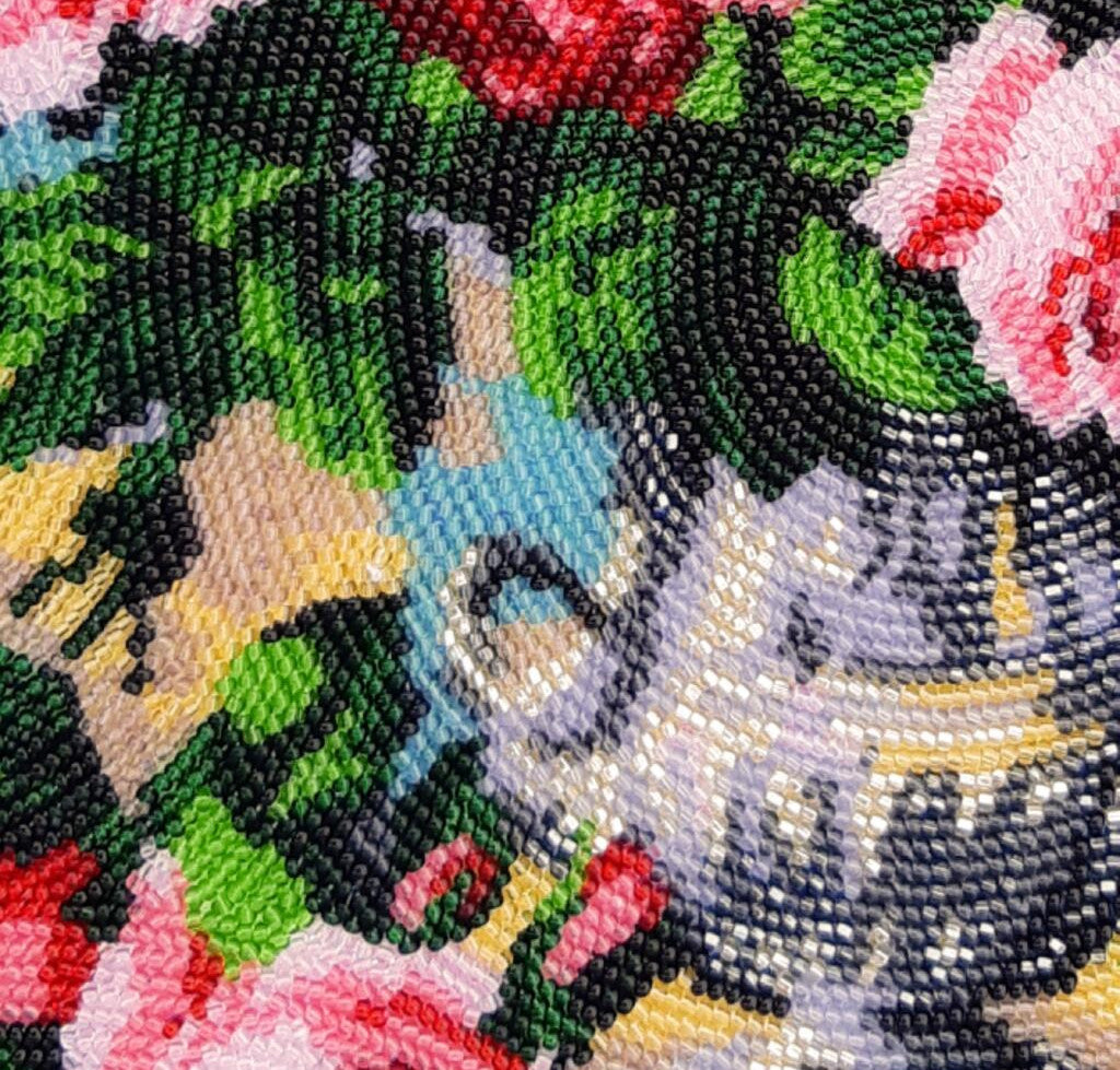 Full Bead Embroidery Kit "Fragrance of Roses" DIY