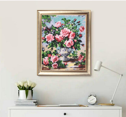 Full Bead Embroidery Kit "Fragrance of Roses" DIY