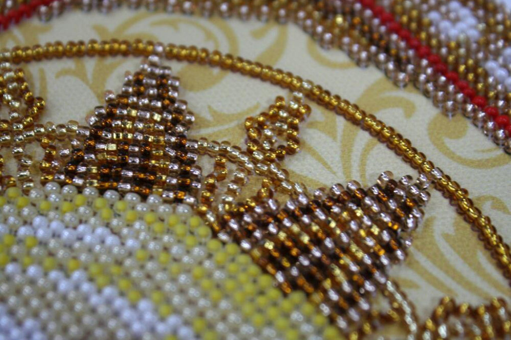 Bead Embroidery Kit Icon Virgin Mary Mother of God DIY Abris Art