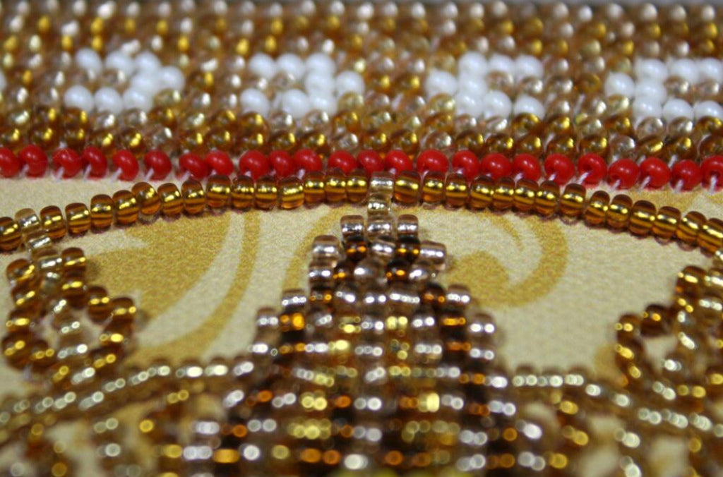 Bead Embroidery Kit Icon Virgin Mary Mother of God DIY Abris Art