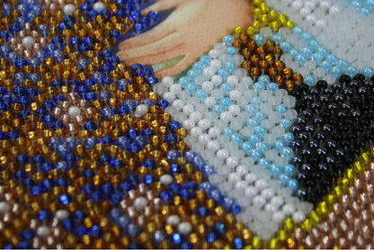Bead Embroidery Kit Icon Virgin Mary Mother of God DIY Abris Art