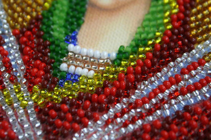 Bead Embroidery Kit Icon Virgin Mary Mother of God DIY Abris Art
