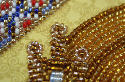 Bead Embroidery Kit Icon Virgin Mary Mother of God DIY Abris Art