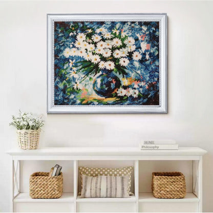Full Bead Embroidery Kit "Daisies" DIY