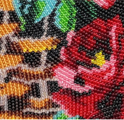 Full Bead Embroidery Kit "Sunny Roses" DIY
