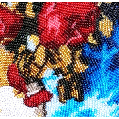 Bead Embroidery Kit "Poppies (V. Van Gogh)" DIY