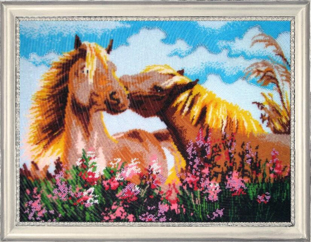 Full Bead embroidery kit Horses DIY