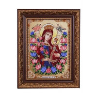 Bead Embroidery Kit Icon Virgin Mary Mother of God Beaded stitching DIY