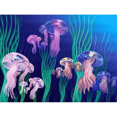 Bead Embroidery Kit Jellyfish Beaded needlepoint Beaded stitching Beadwork DIY