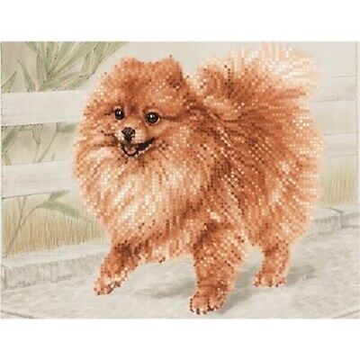 Bead Embroidery Kit Dog DIY Bead needlepoint Bead stitching Beadwork