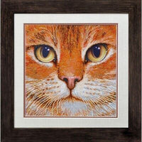 Bead Embroidery Kit Cat Beaded needlepoint Beaded stitching Beadwork DIY