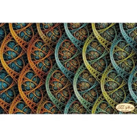 Bead Embroidery Kit Fractal Infinity Beaded needlepoint Beaded stitching