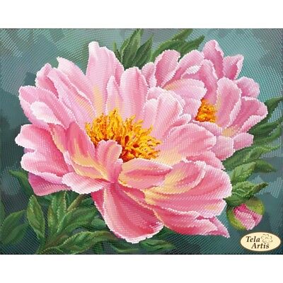 Full Bead Embroidery Kit Chinese peony DIY Bead needlepoint Bead stitching