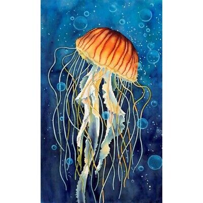 Bead Embroidery Kit Jellyfish Beaded needlepoint Beaded stitching Beadwork DIY