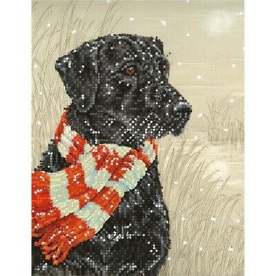 Bead Embroidery Kit Dog DIY Bead needlepoint Bead stitching Beadwork