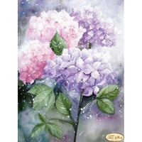 Bead Embroidery Kit Hydrangea Flowers DIY Beaded needlepoint Beaded stitching