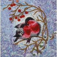 Bead Embroidery Kit Birds Warmly together Beaded stitching Bead needlepoint DIY