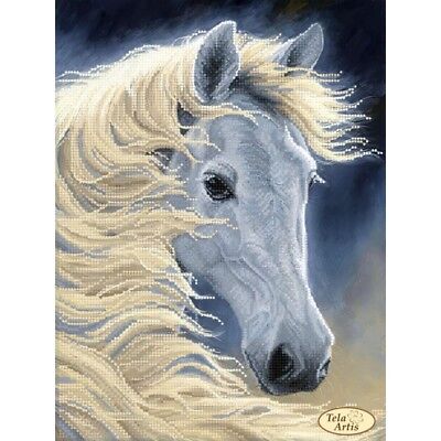 Bead Embroidery Kit Horse DIY Needlepoint Bead stitching Hand embroidery