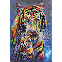 Bead Embroidery Kit Tigers Beaded stitching Bead needlepoint kit DIY