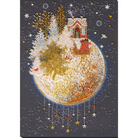 Bead Embroidery Kit Christmas tale Bead stitching Bead needlepoint DIY