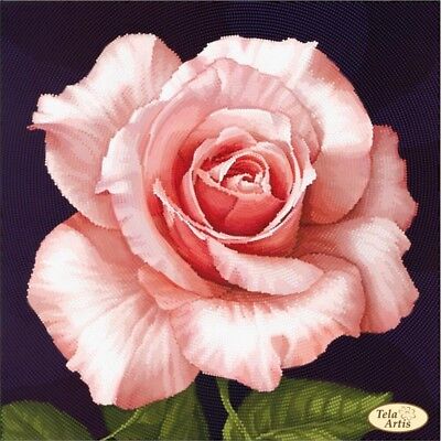 Full Bead Embroidery Kit Rose DIY Bead needlepoint Beaded stitching Beadwork