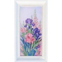 Bead Embroidery Kit Irises Bead needlepoint Bead stitching Beadwork DIY