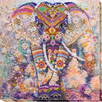 Bead Embroidery Kit Miracle of India Elephant Beaded stitching Bead needlepoint