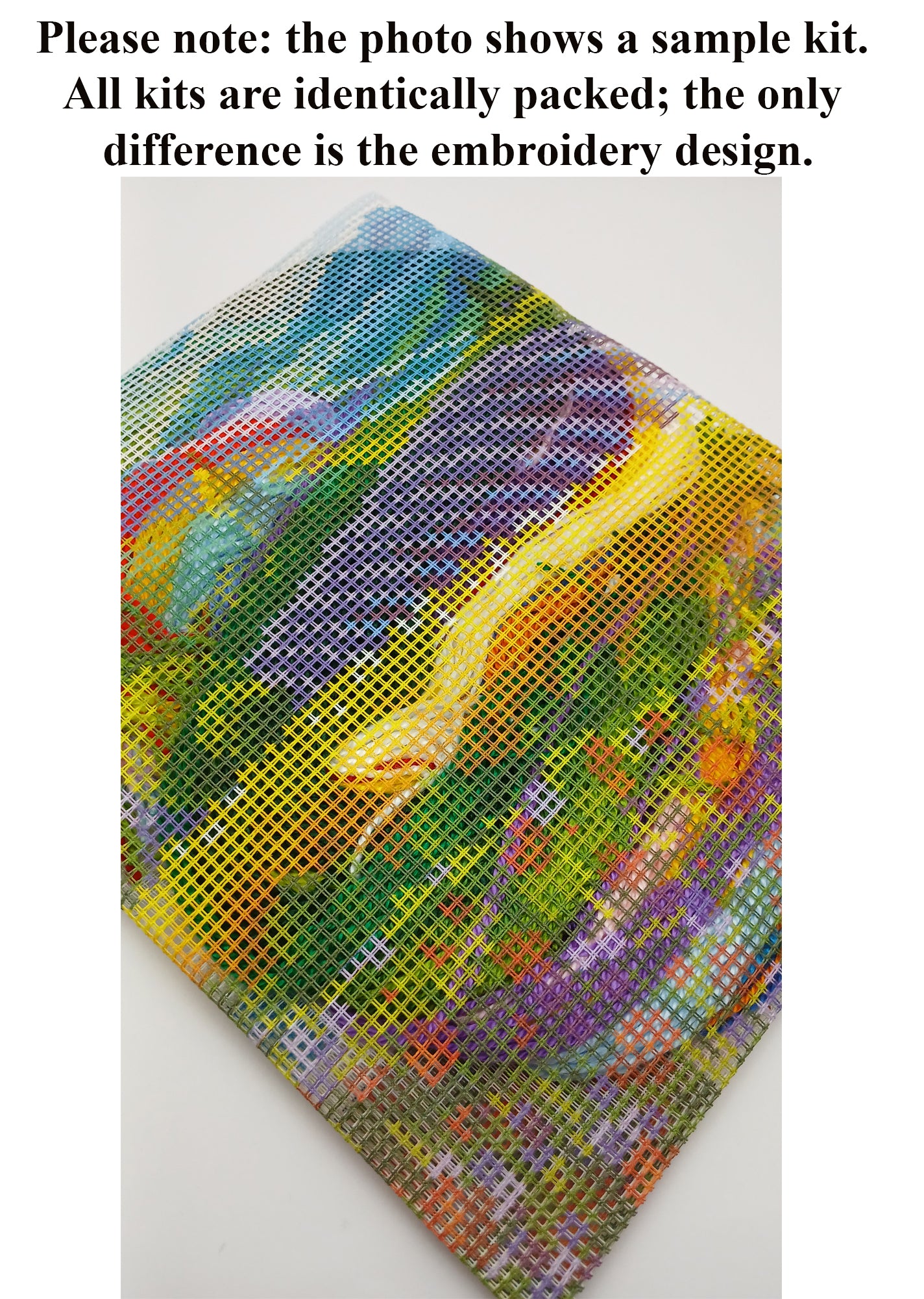 Tapestry Pillow Cover DIY kit "Flowers" Needlepoint kit