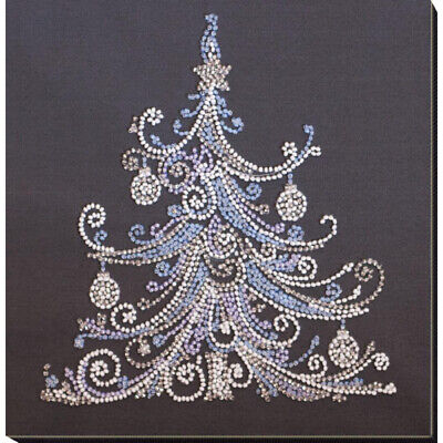 Bead Embroidery Kit Christmas tree Bead stitching Bead needlepoint DIY