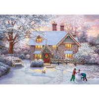 Bead Embroidery Kit Christmas cottage DIY Beaded needlepoint Beaded stitching