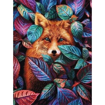 Bead Embroidery Kit Fox Bead needlepoint Beaded stitching Beadwork DIY