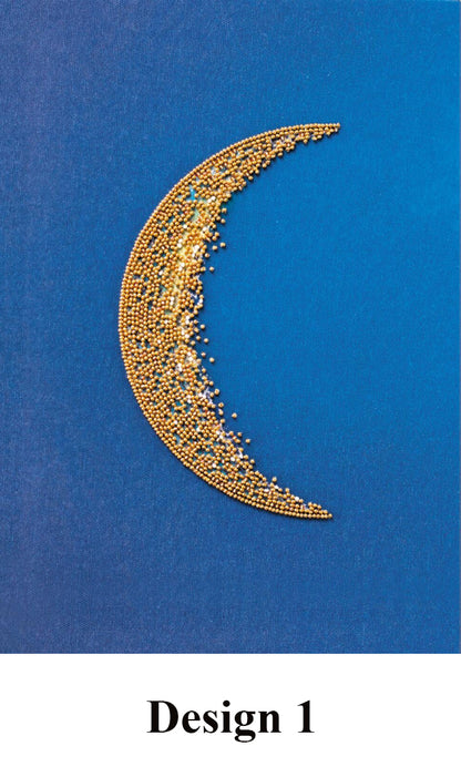 Bead Embroidery Kit Moon DIY Abris Art