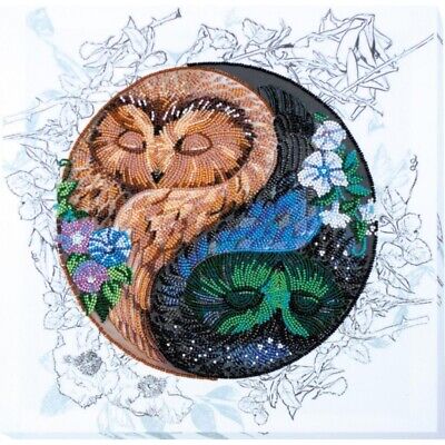 Bead Embroidery Kit Owl Beaded stitching Bead needlepoint Beadwork DIY