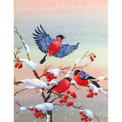 Bead Embroidery Kit Bullfinches DIY Bead needlepoint Bead stitching Beadwork 