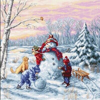 Counted Cross Stitch Kit Merry Cristmas DIY Luca-S