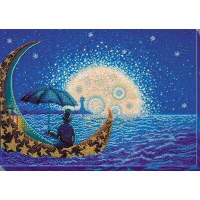 Bead Embroidery Kit Moonlight Sonata Beaded stitching Bead needlepoint DIY